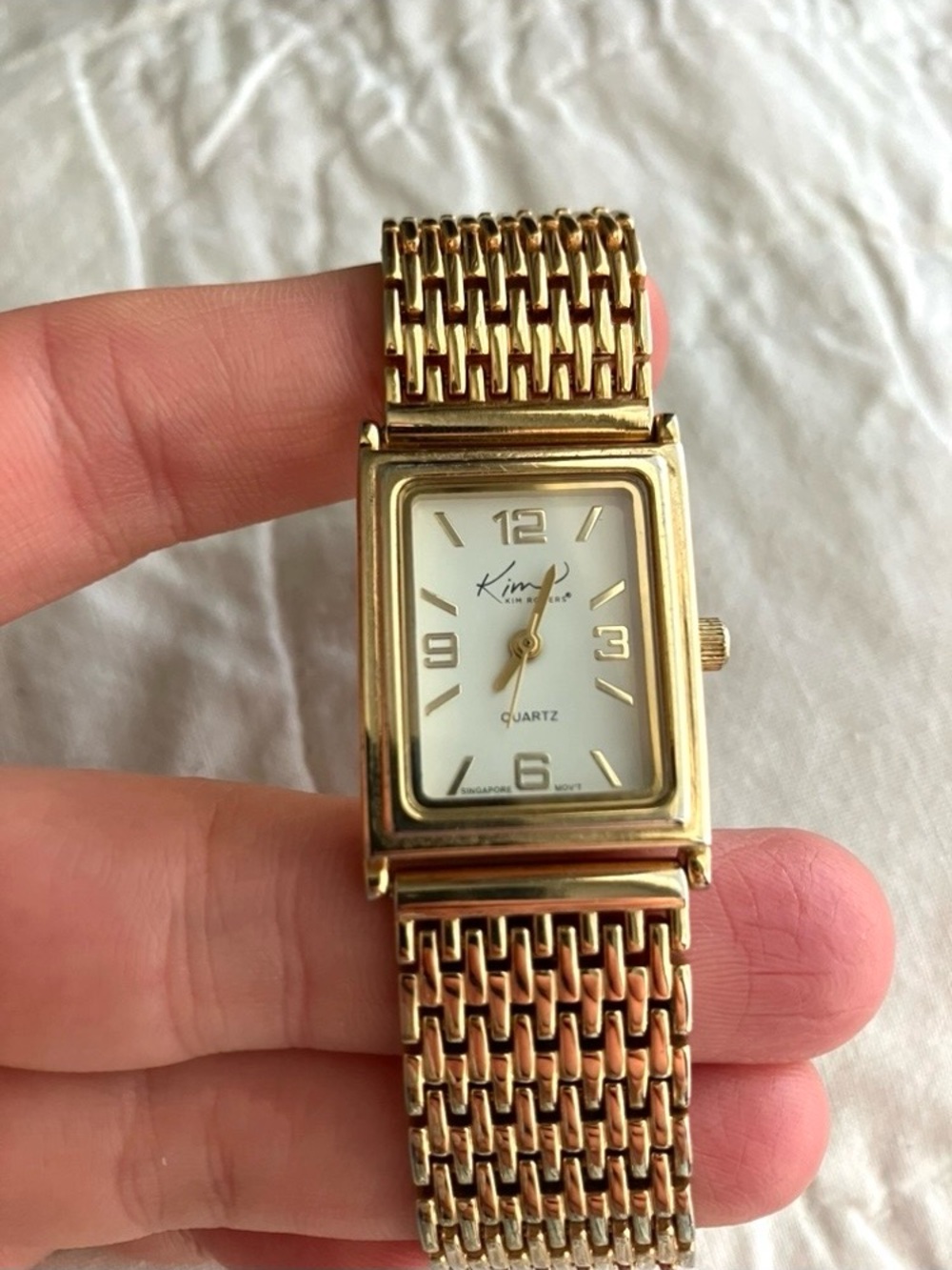 Kim Rodgers Gold Tone Squared Face Quartz Watch - Picture 4 of 9